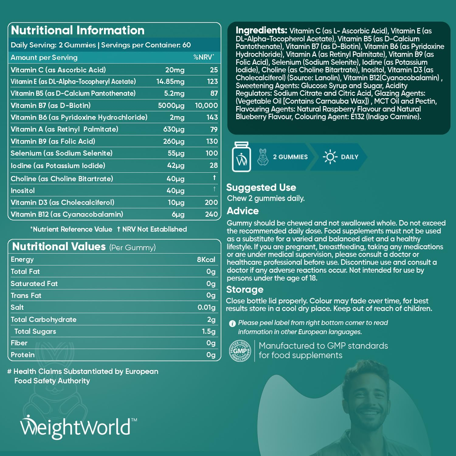 Biotin Gummies 5000mcg - Image 5