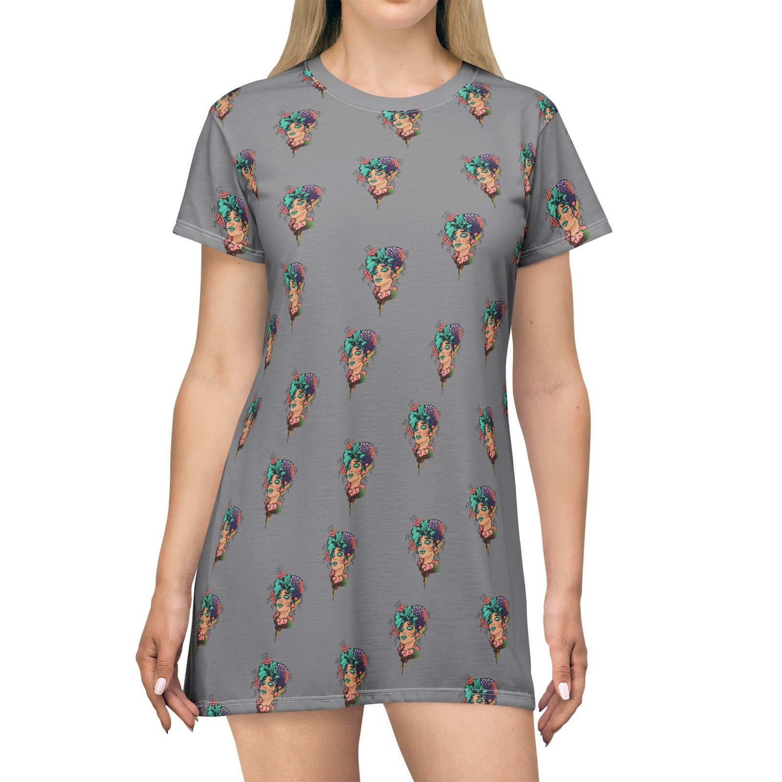 T-Shirt Dress (AOP) - Image 3