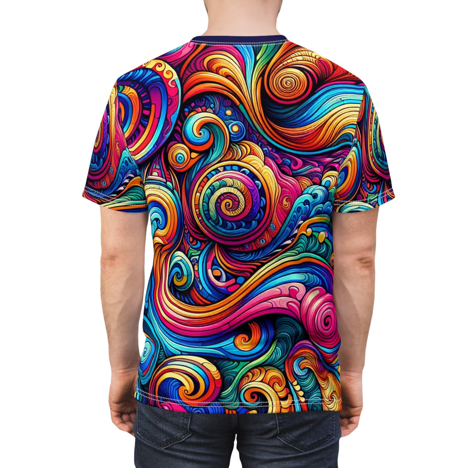Unisex Cut & Sew Tee (AOP) - Image 8