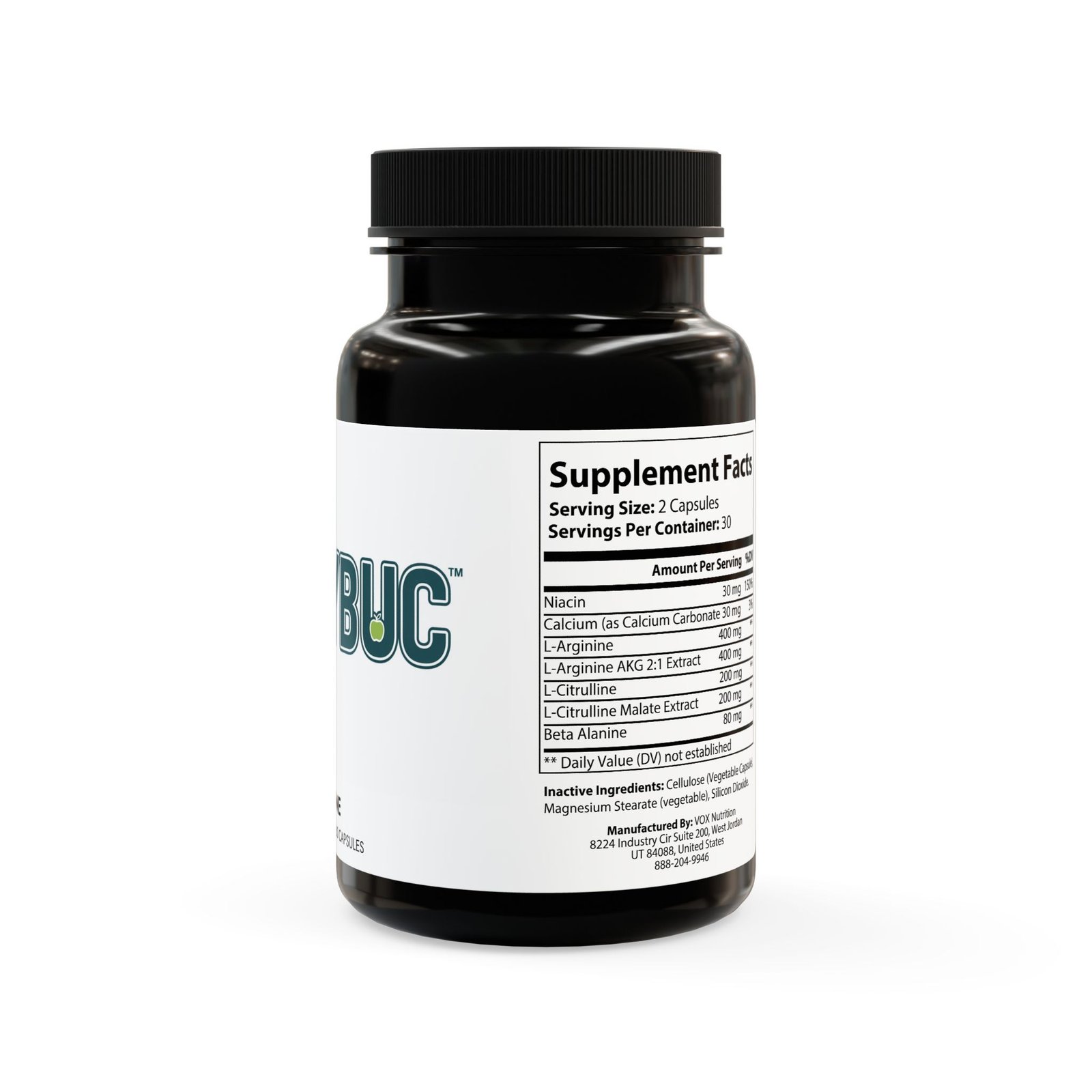 L-Arginine Supplement (60 Capsules) - Image 3