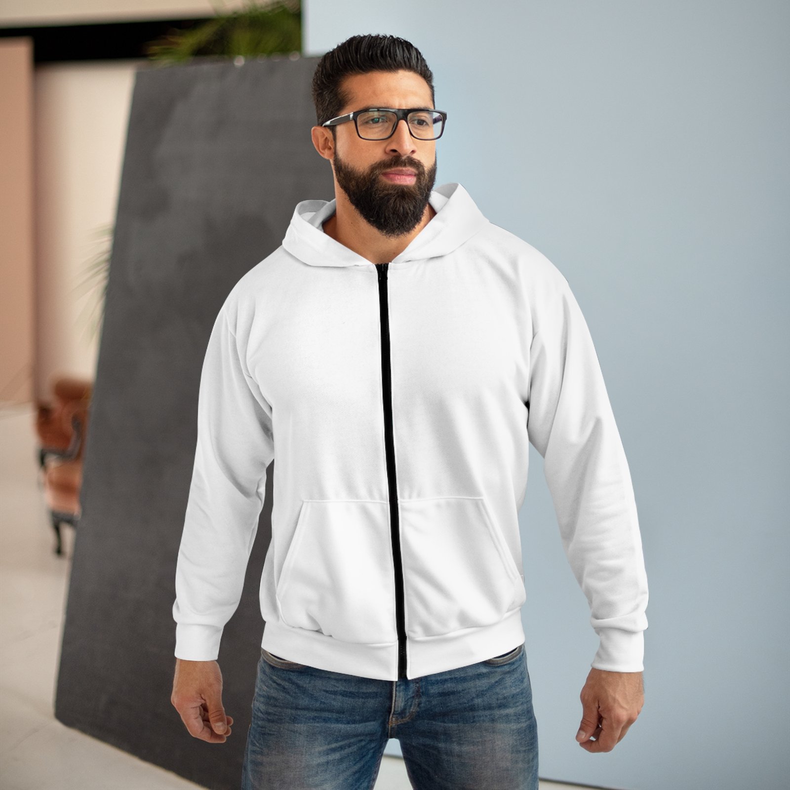 Unisex Zip Hoodie (AOP) - Image 3