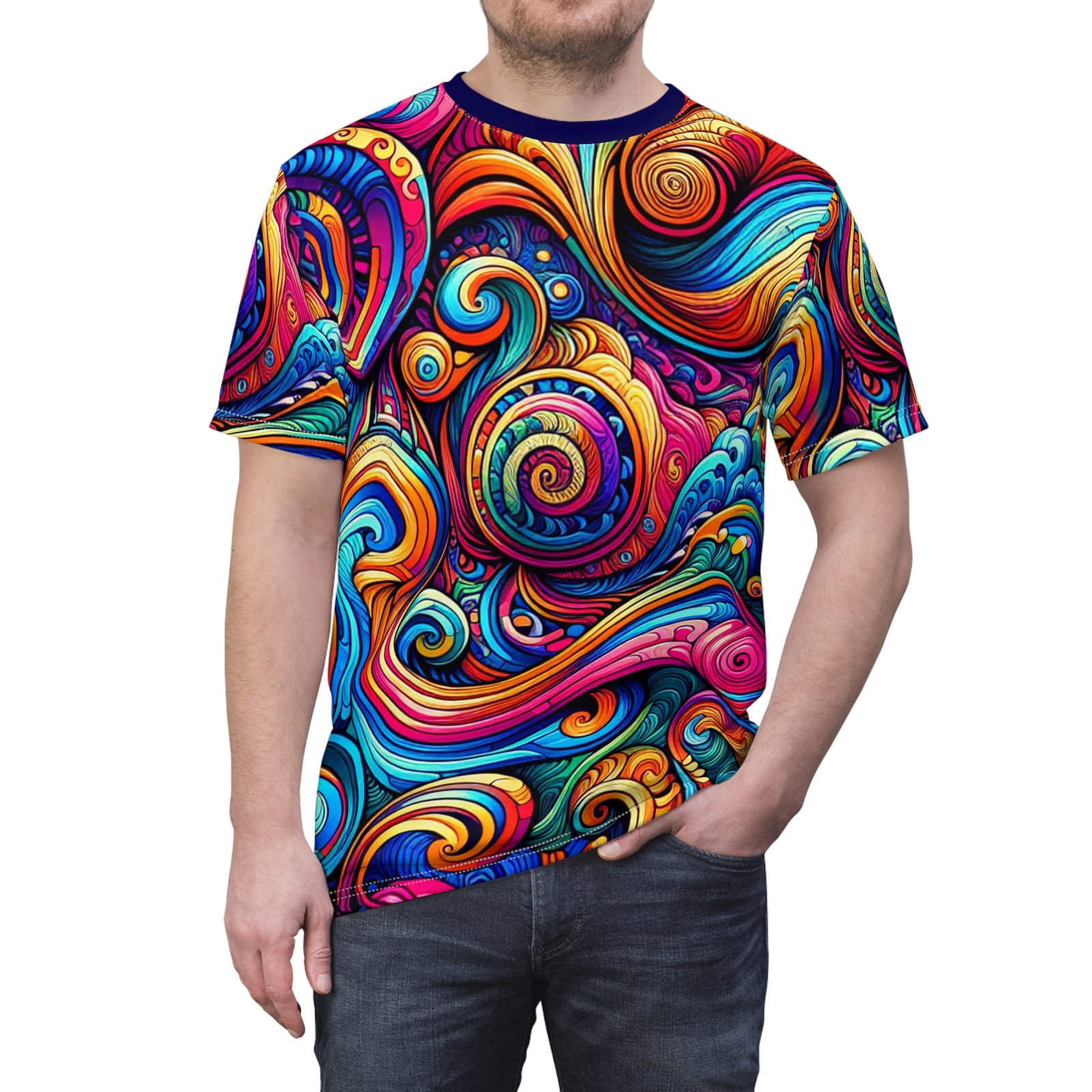 Unisex Cut & Sew Tee (AOP) - Image 5