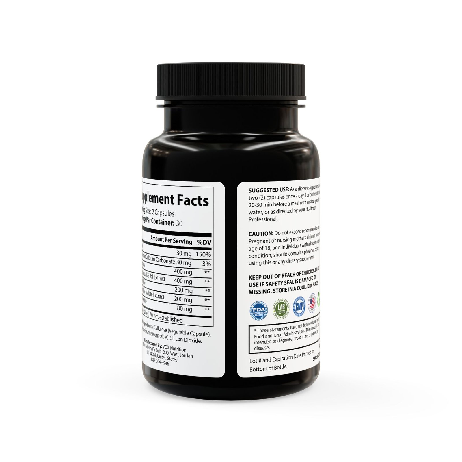 L-Arginine Supplement (60 Capsules) - Image 4