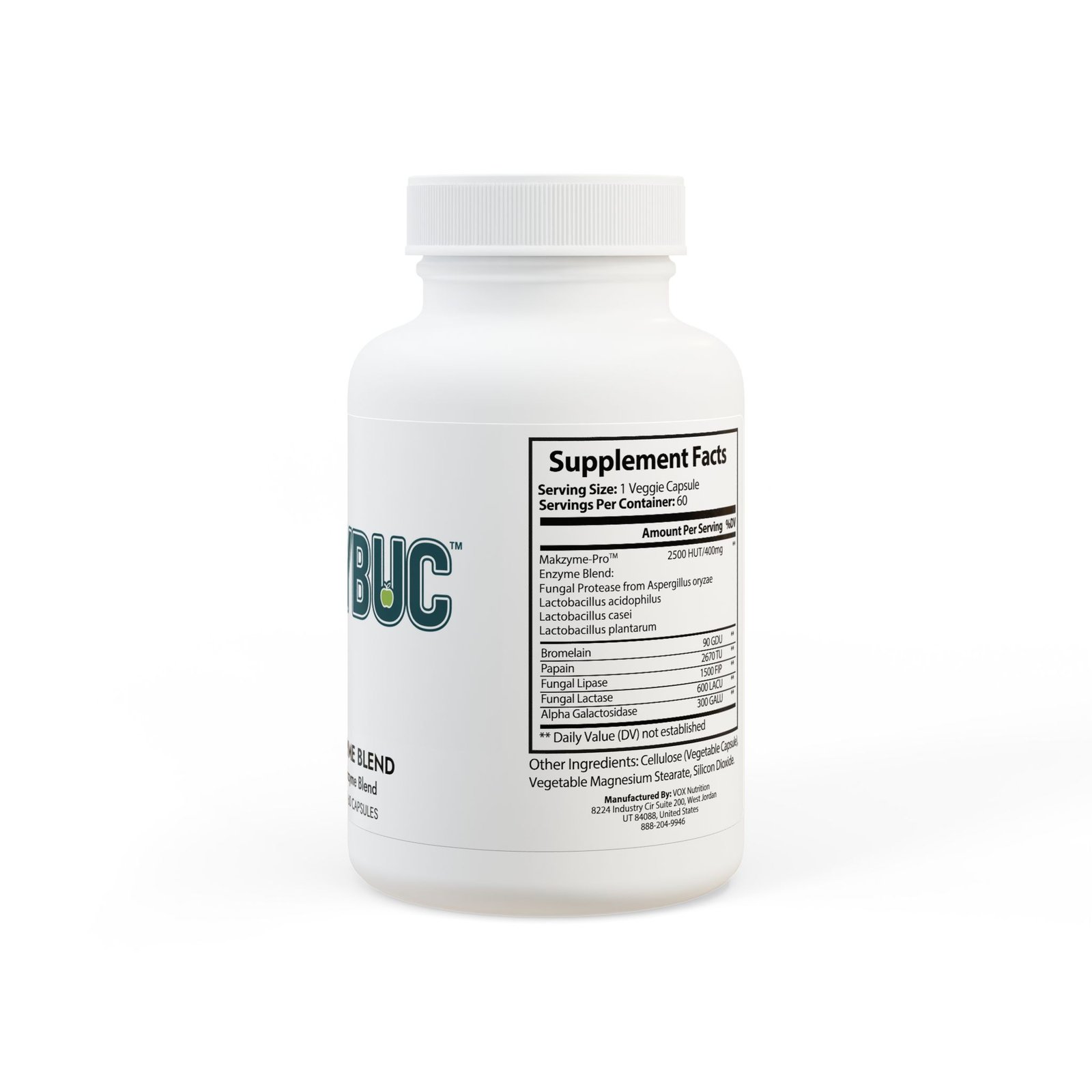 Digestive Enzyme Blend Supplement (60 Capsules) - Image 3
